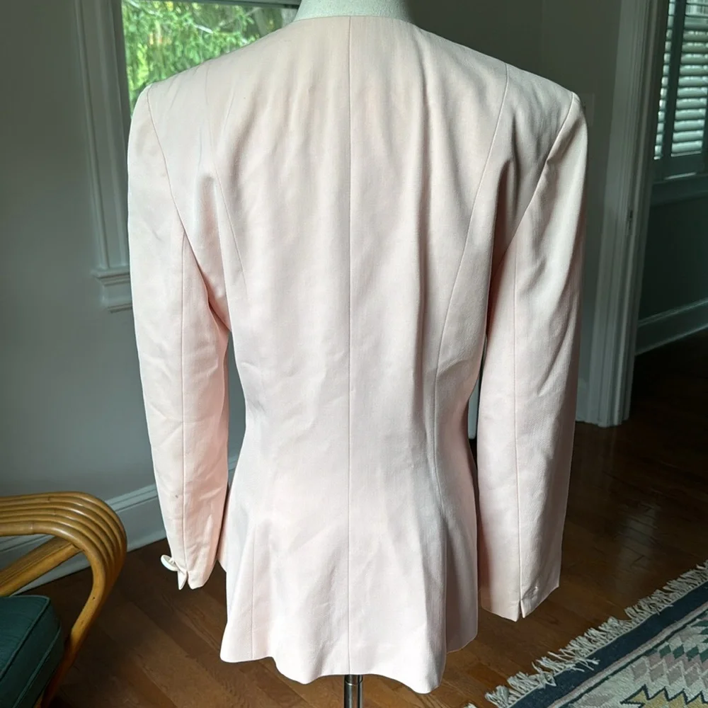 Vintage Christian Dior blush pink blazer